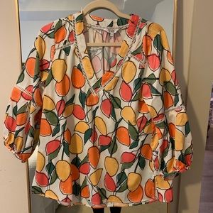 Crosby by Mollie Burch citrus blouse